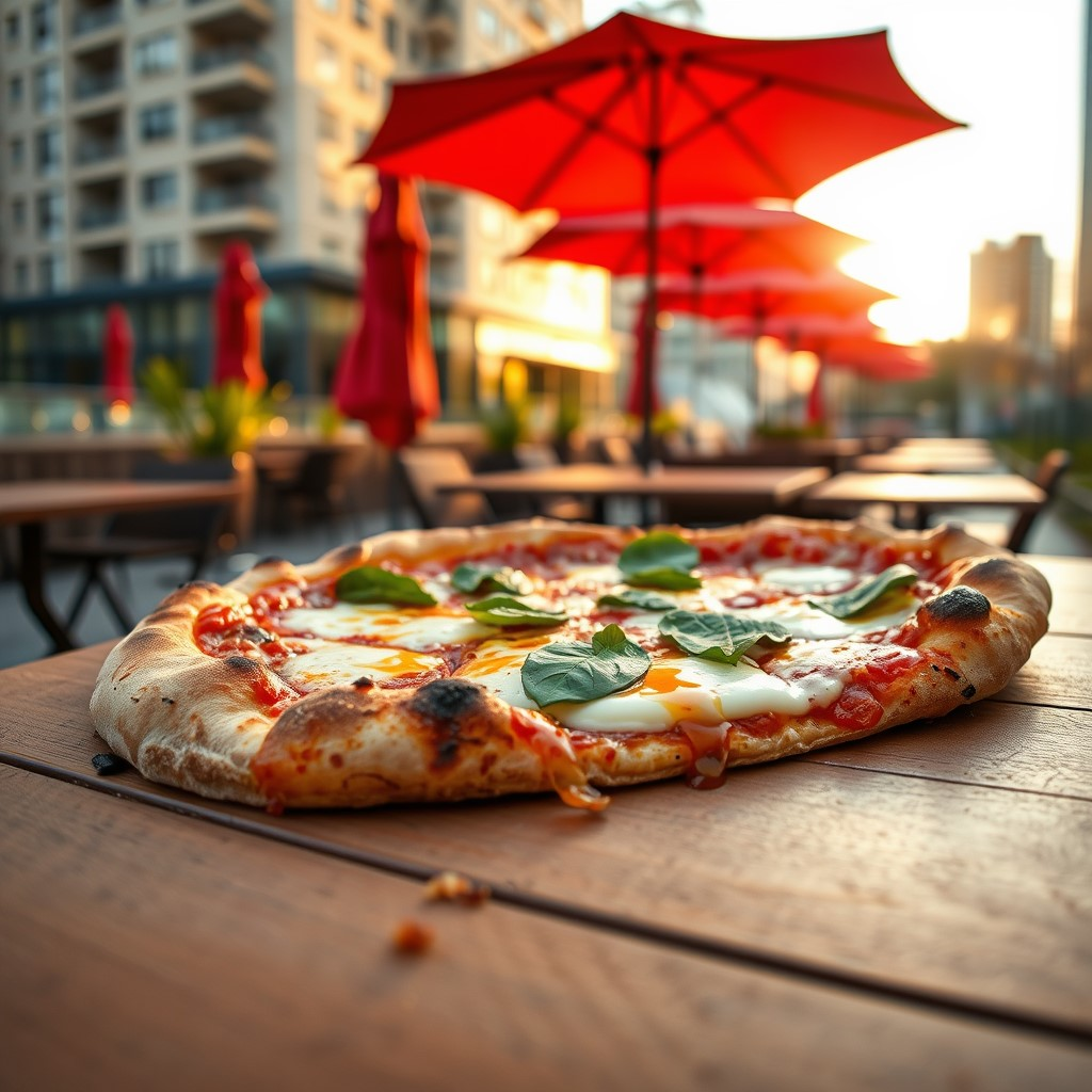 Pizza in patio